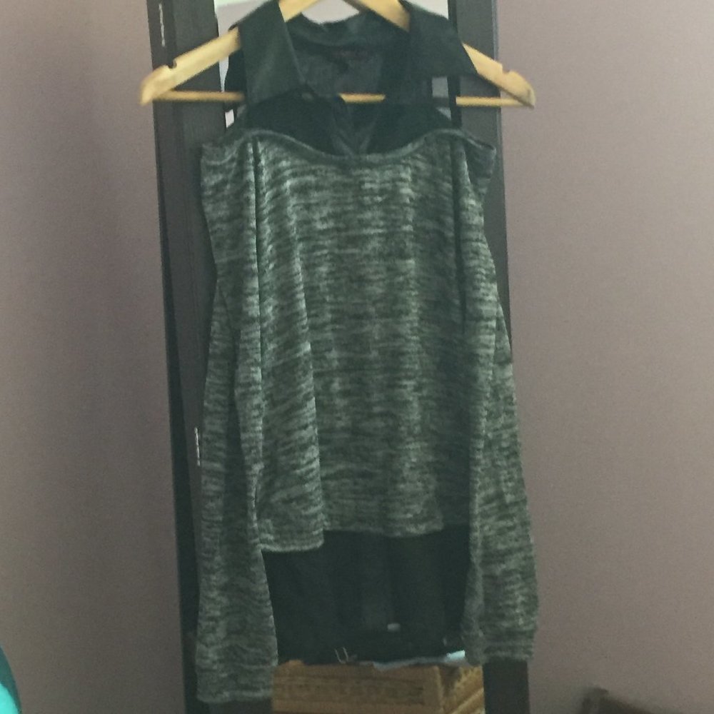$5 ADD ON!  Material Girl Cold Shoulder Top